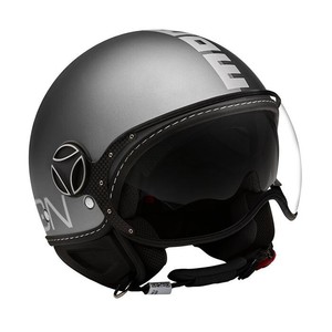 CASCO MOTO JET MOMO DESIGN DEMI JET DOPPIA VISIERA EVO JOKER NERO GRIGIO |  eBay