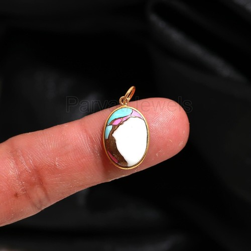 AA Cotton Candy Dahlia Charm Solid 18k Gold Partywear Gift Women Charms Pendants