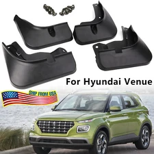 For Hyundai Venue 2019-2023 4pcs Mud Flaps Splash Guards Front Rear Mudguards.