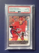 2018-19 UPPER DECK YOUNG GUNS YG ANDREI SVECHNIKOV #451 PSA 10 GEM MINT