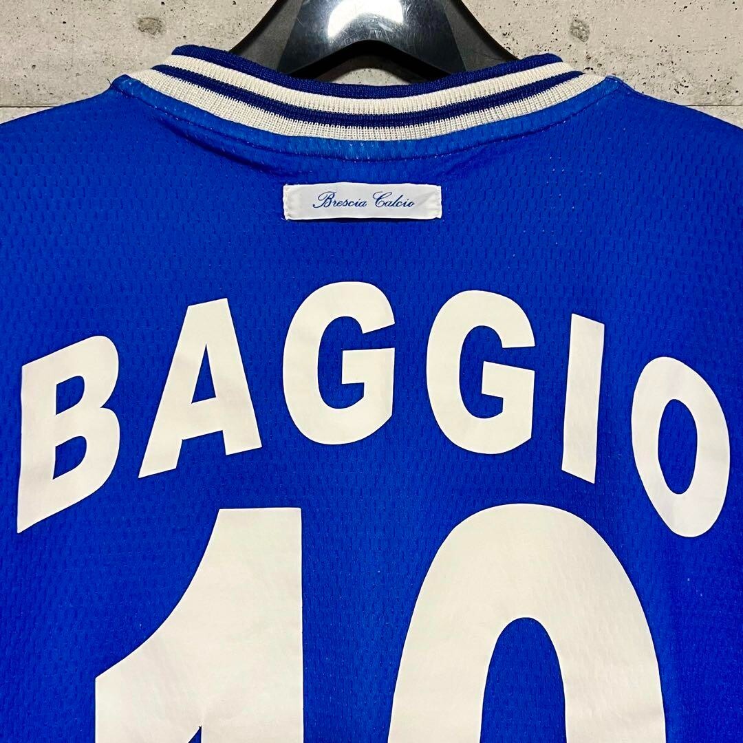 Roberto Baggio 2000 2001 Brescia Garman Blue Home Jersey