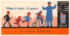 Morton's Iodized Salt When it Rains it Pours Policeman Children blotter