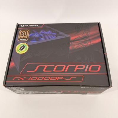 Raidmax Scorpio RX-1000AP-S 1000W 80+ Bronze Semi Modular PSU Open Box