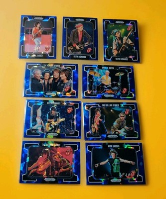2025 Panini Prizm The Rolling Stones Jagger, Richard s, Wood, lot of All # Cards