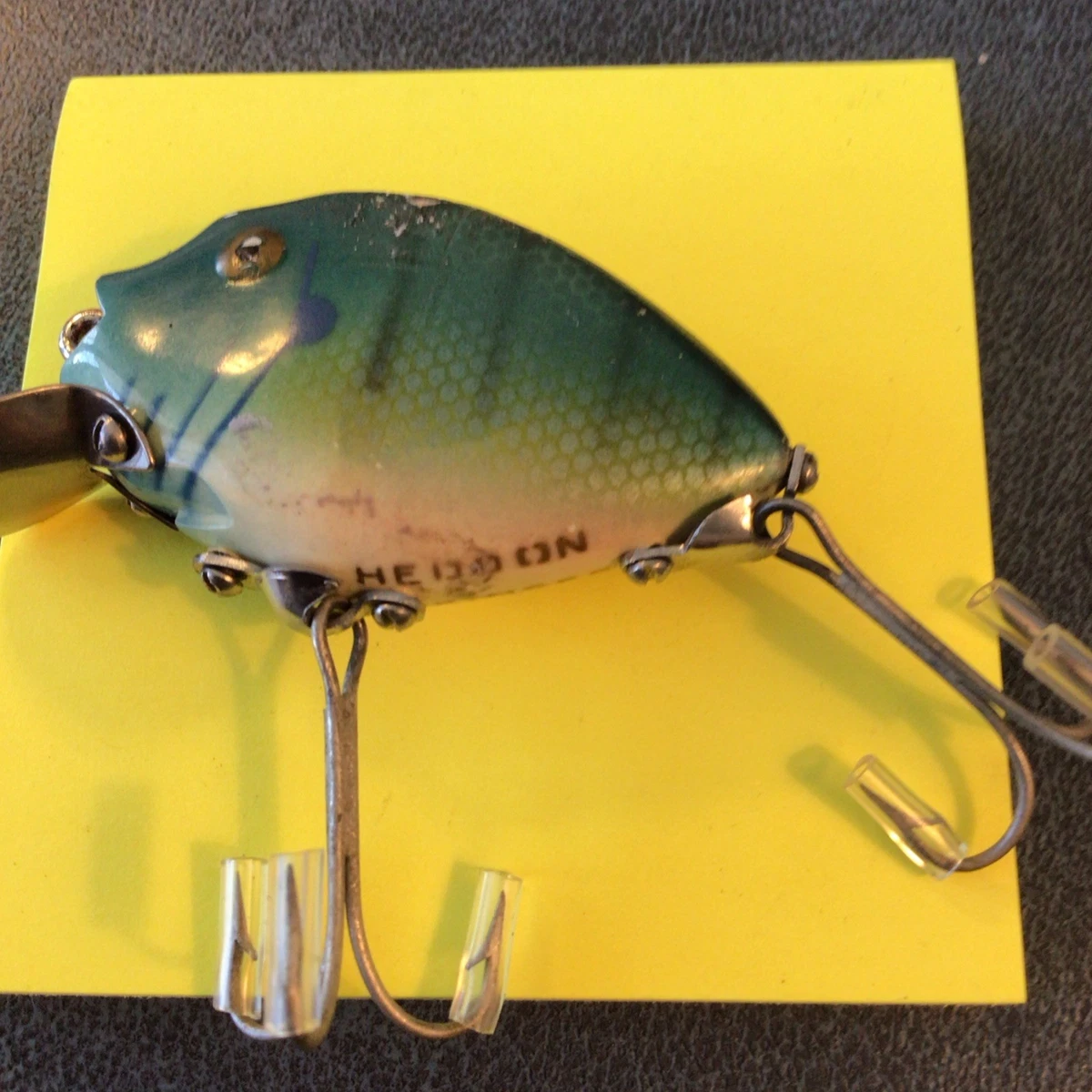 Leurre Vintage Heddon Punkinseed 730 XRY Années 1940 - Bois Et Boîte D'origine
