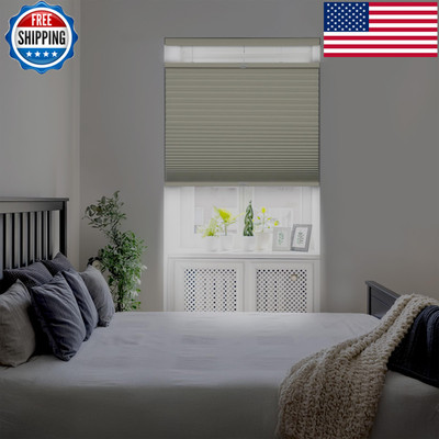 Dez Furnishings Cordless1.5 Blackout Top Down Bottom Up Cellular Shade Energy