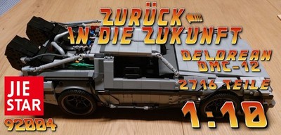 Jie Star  92004 ''Zurück in die Zukunft - DeLorean DMC-12''  2716 Teile