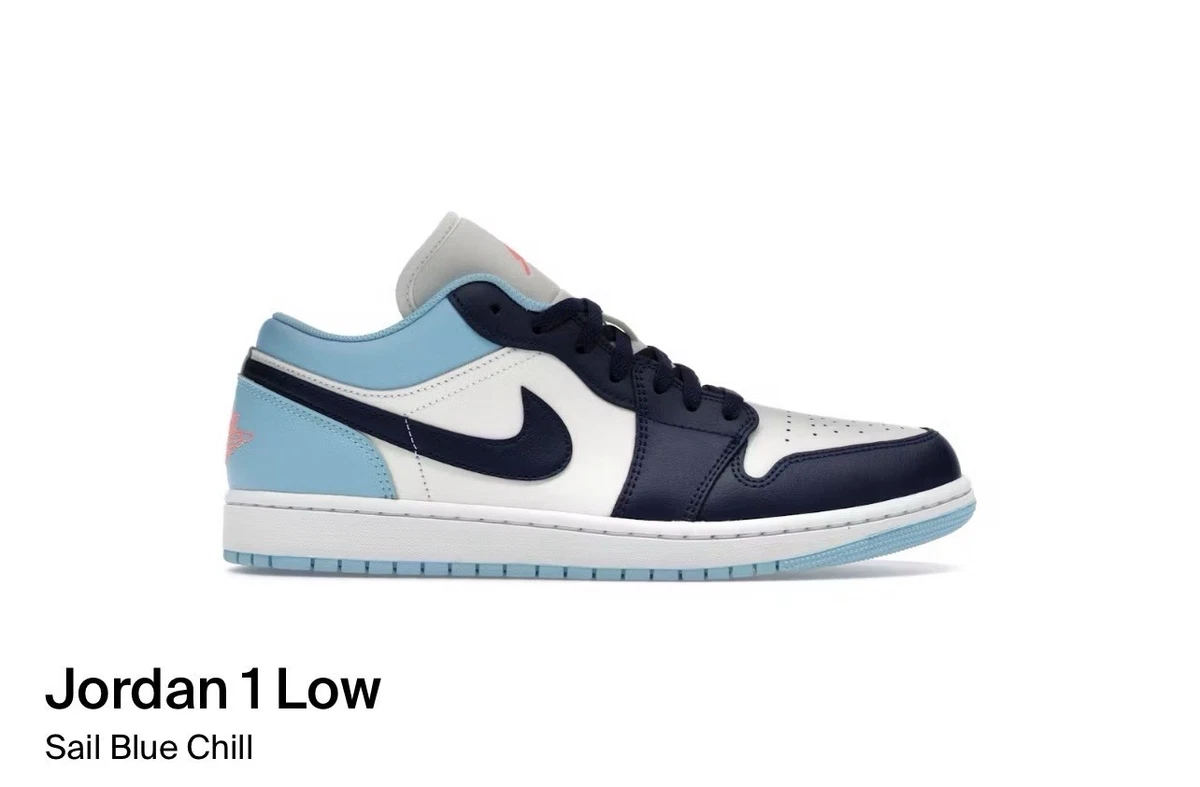 Jordan 1 Low Blue Chill for Sale | Authenticity Guaranteed | eBay