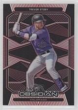 2020 Panini Chronicles Obsidian Electric Etch Red 6/25 Trevor Story #52 7xr