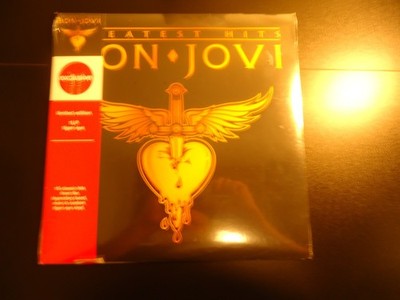 Bon Jovi Greatest Hits LP (2024) NEW Tiger Eye Vinyl Shrink Wrap Tear