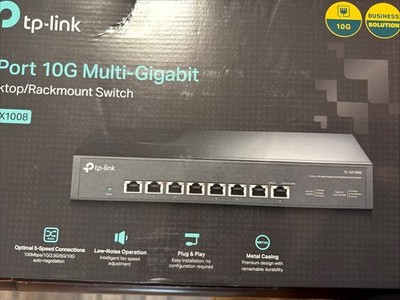 TP-Link TL-SX1008 - 8 Port 10G/Multi-Gig Unmanaged Ethernet Switch