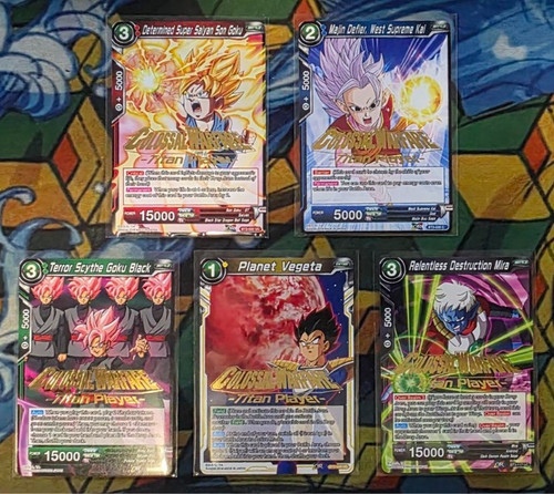 Dragon Ball Super TCG Colossal Warfare -Titan Player- Stamped Set NM