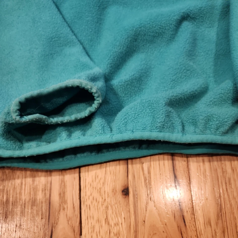 VINTAGE PATAGONIA SYNCHILLA YOUTH SWEATSHIRT LARGE TURQUOISE PULLOVER 90s - Image 4 of 4