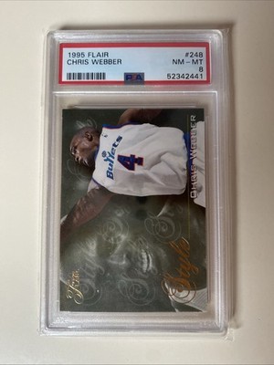 1995 Flair Chris Webber PSA8