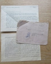 Dokumente Gefallenen Mitteilung Abgeschossen durch 2 engl. Moskitos VESOUL 1944