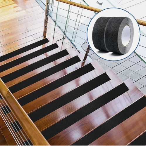 Anti Slip Non Skid High Traction Safety Grit Grip Tape Strips Self Adhesive Back image 5