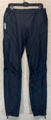 Swix Mens Cross Country Ski Pants Black Windproof Softshell Cuff Zip Outdoor M