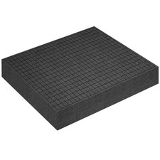 Polyurethane Foam Padding, 16 x 12 x 4 Inch Black Perforated Pick and Pluck F...