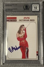 Octavia Red Signed Custom Trading Card BAS Beckett COA Autograph Grade 10