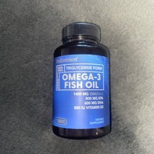 BioEmblem Omega-3 Fish Oil 2000mg - Triple Strength Triglyceride Form, 