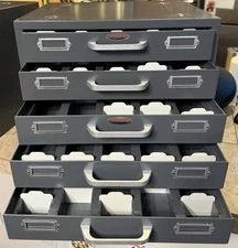 NEUMADE 5-Drawer STACKABLE Storage File Cabinet with 5 rows 15.5x12x13