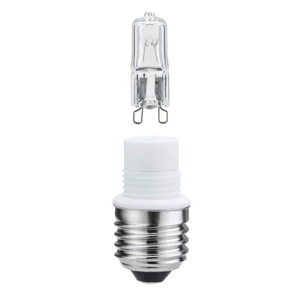 E27 Fassung Mit Gewinde Adapter Zu G9 Ohne Leuchtmittel Paulmann 549.17 Sockelse-image