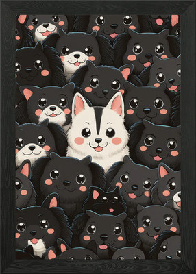 Hund Hunde Tier Gerahmtes Wandbild Poster Leinwanddruck Bild