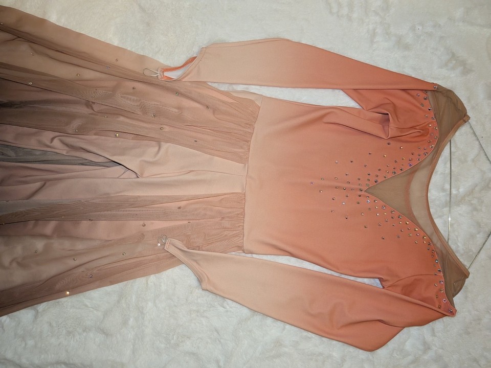 Images Custom dance costume Ombre lyrical acro costume modest catsuit ...