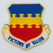 20th Fighter Wing VICTORY BY VALOR Patch – Hook and Loop, 3.5 in