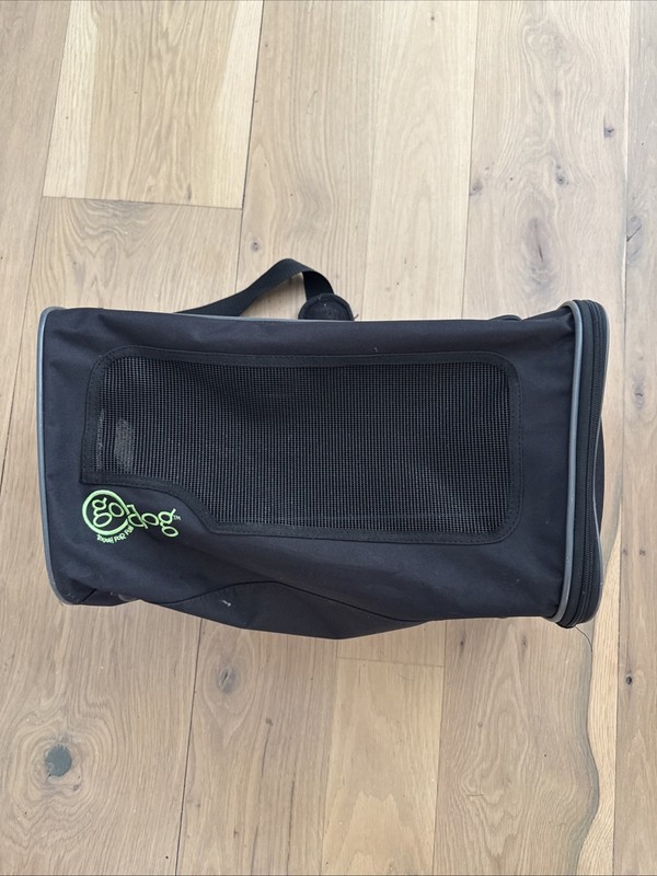 Go Dog Soft Carrier Black Large 18”x11”x10”