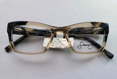 Sean John WF SJLO6027WM Sand Crystal Eyeglass Frames 52 19 145 NWT MSRP