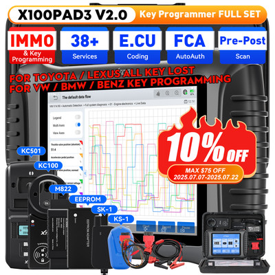2025 XTOOL X100 PAD3 KC501 SK1 KS-1 M822 Car IMMO Key Programmer Diagnostic Tool