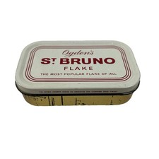 Ogdens St Bruno Flake Vintage Tobacco Tin - 2 Ounces - Most Popular Flake of All