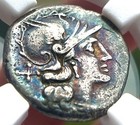 Rare Toning, Roman Republic Ar Denarius - Pinarius Natta c. 149 Bc, Roma Right