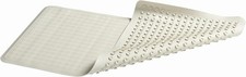 Bath Tub and Shower Mat, 36-Inch X 18-Inch, White, Extra Long, Machine Washable,