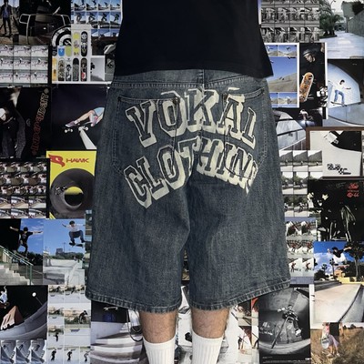 Jorts VOKAL W32 IT43 Uomo Baggy Loose Fit Clothing Vintage Y2k Skater Rare Denim