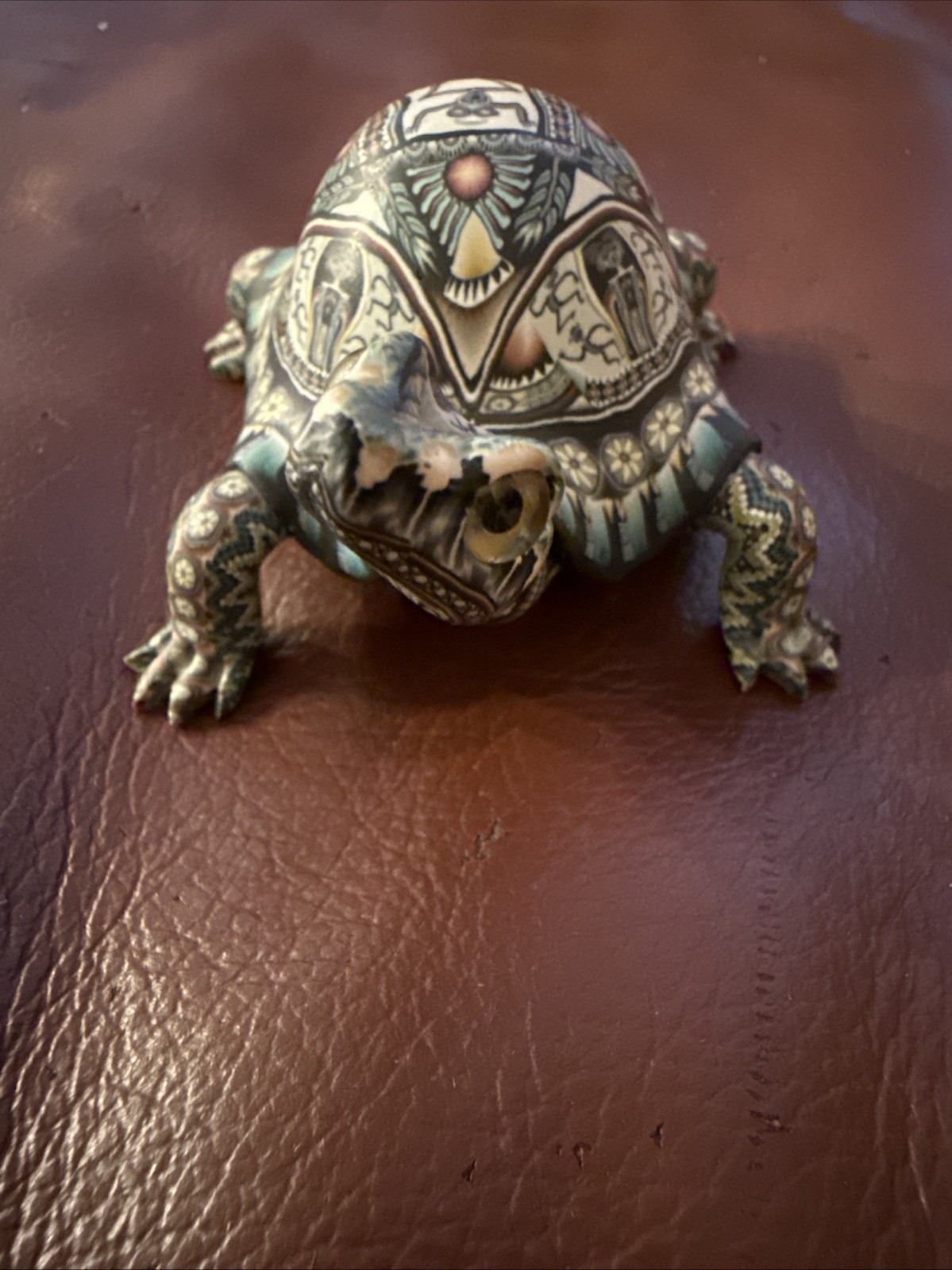 Jon Stuart Anderson Turtle Polymer Clay Fimo Creation 3.75"