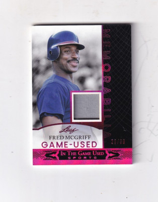 2024 FRED MCGRIFF LEAF ITG SPORTS GU JERSEY RELIC 28/30 TORONTO BLUE JAYS