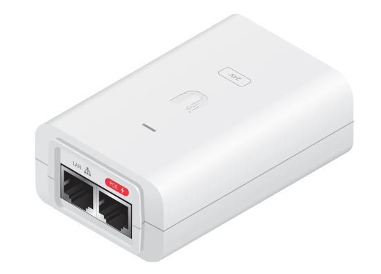 Ubiquiti Networks POE-24-30W-G-WH PoE Injector. 24VDC. 30W