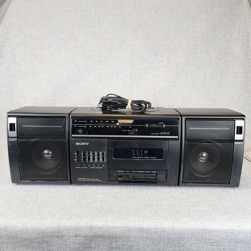 Sony CFS-1020 Vintage Boombox Cassette Radio | Detachable Speakers | Serviced
