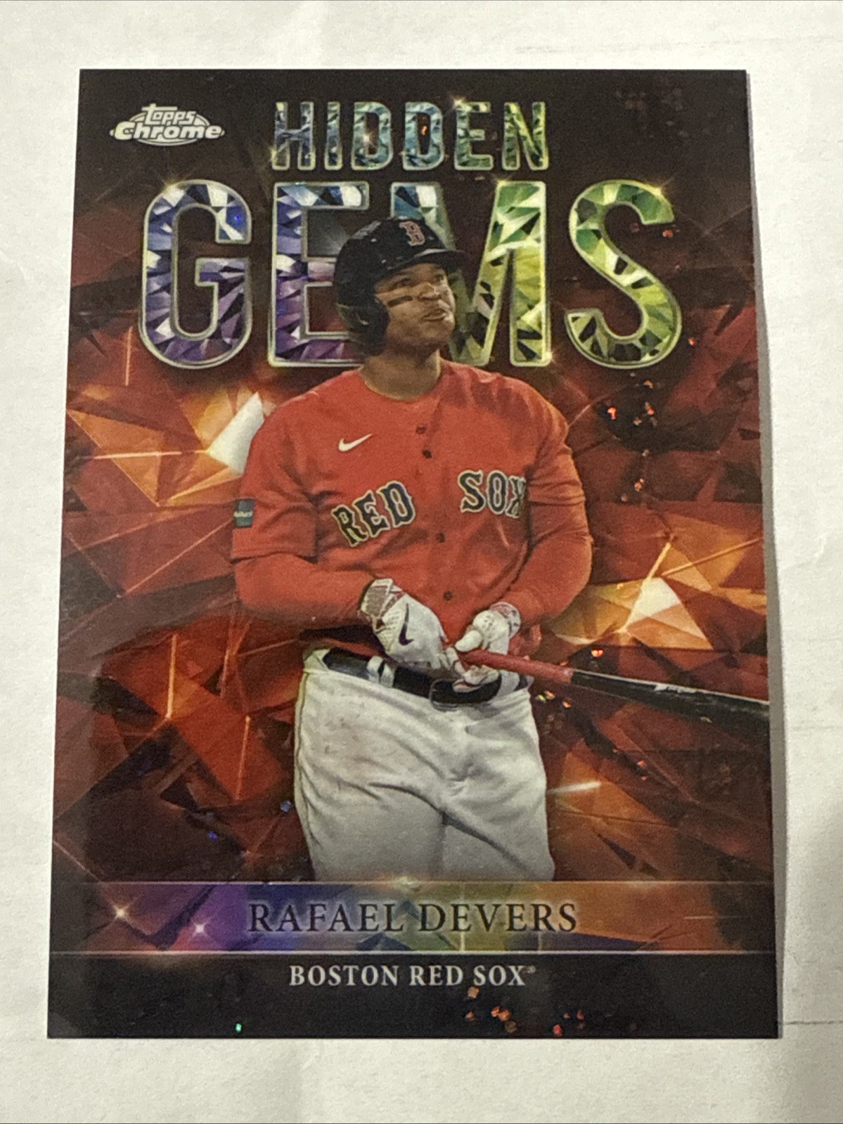 Rafael Devers 2023 Topps Chrome Hidden Gems SSP HG38