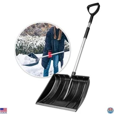 OCGIG 48" Heavy-Duty Snow Shovel - Portable Folding Tool with D-Grip Handle