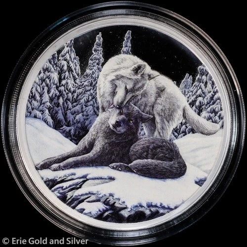 Anonymous Mint Lisa Parker Series Snow Kisses 5 oz Silver Proof Round w/ COA