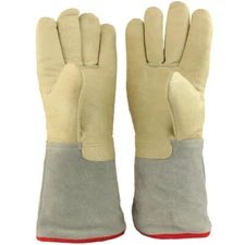U.S. Solid Cryogenic Gloves Resistant to Low Temperature/LN2/Cold, 13.8"L, 5.8"W