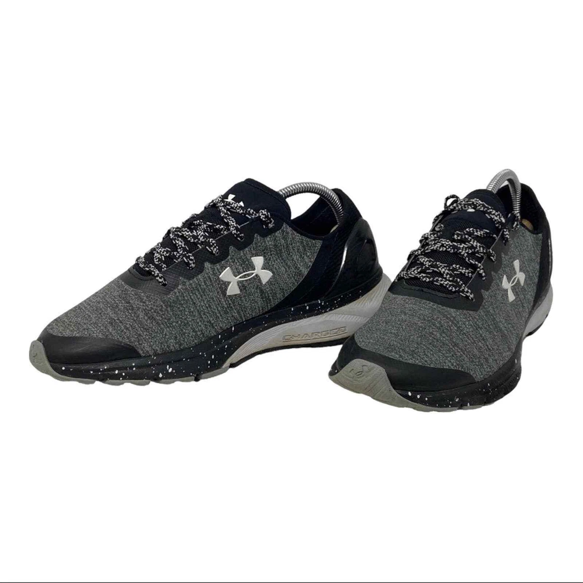 Under Armour Charged Escape Running Shoe Black Grey White Women s Size 8