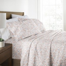 Kaycie Gray 300TC 100 Cotton - Spring Florals Patterned Sheet Set