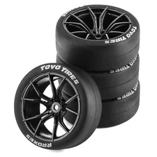 1/10 Onroad Rc Car Wheels Tires Set For Tamiya Hpi Hsp Traxxas Nitro 4-tec 2.0 