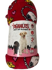 Peanuts Snoopy Valentine Pet Blanket 40in x 50in 101.6cm x 127cm
