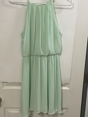 women's pastel green dress Zapaka Women Grey Green Printed Flower Bridesmaid Dress with Slit Square Neck Chiffon Wedding Guest Dress, Dusty Sage / US20W main image 0