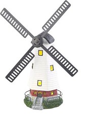 Solar-Windmühle 50cm LED Windrad Beleuchtung Garten Leuchte Landhaus Gartendeko